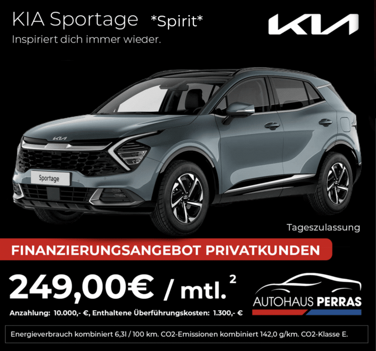 KIA Sportage günstig finanzieren Neumarkt Perras Autohaus